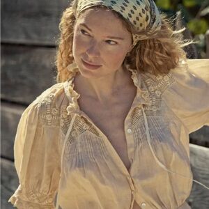 NWOT DÔEN XS Agatha Top in Peach Blossom